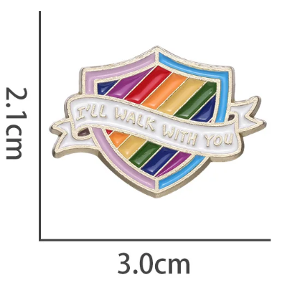 I'll Walk With You Pin