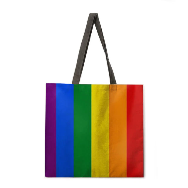 Rainbow Stripes Tote