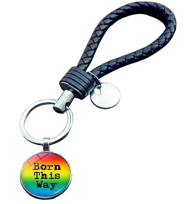 Round Pendant Pride Keychain