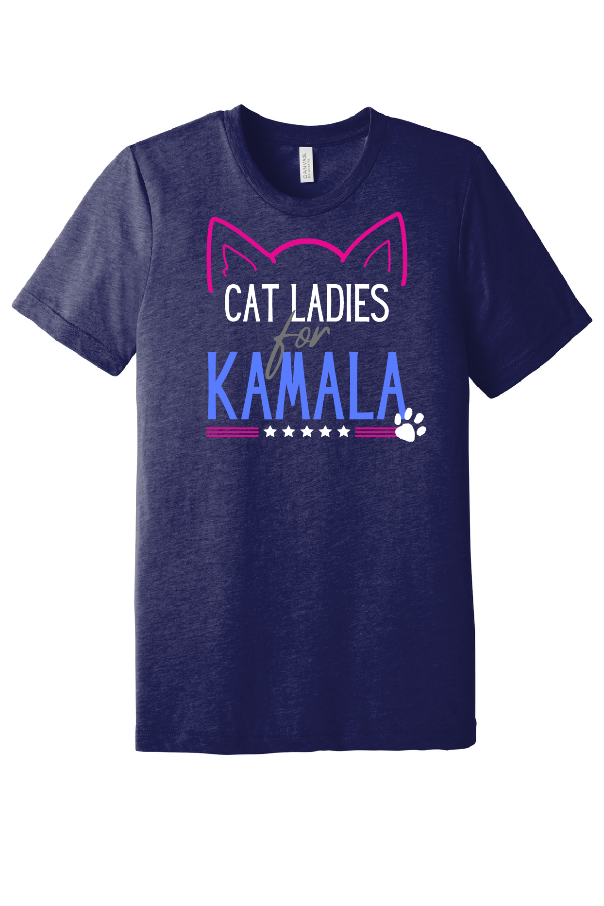 Cat Ladies for Kamala Shirt - Hot Pink Cat Ears
