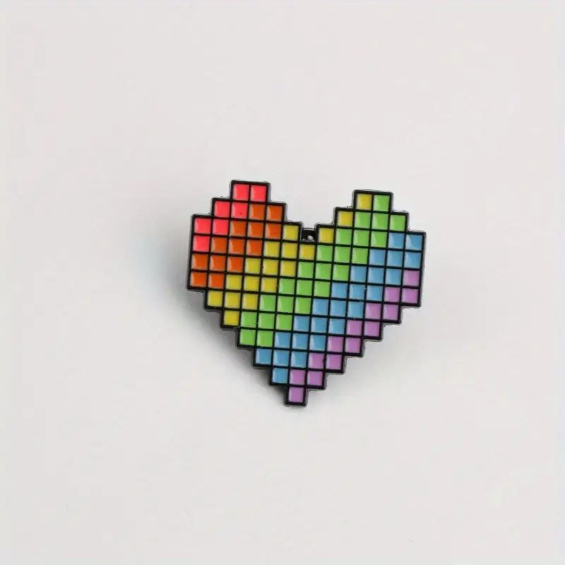 Pixal Heart Pin