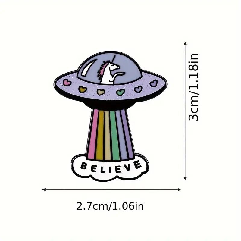 Unicorn Believe Pin