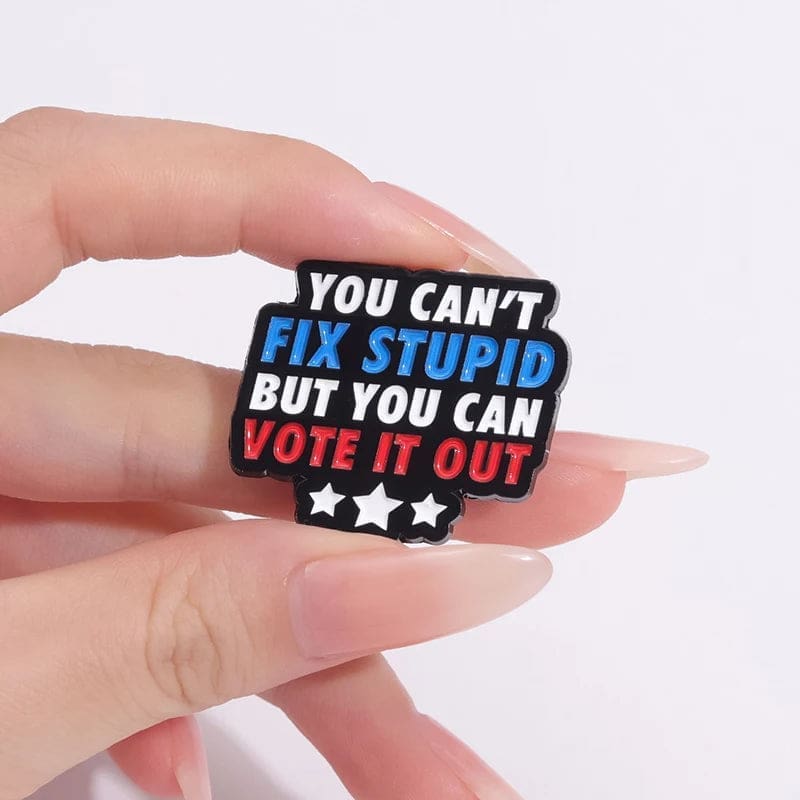 You Can't Fix Stupid But You Can Vote It Out Pin