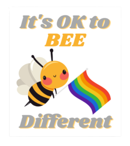 Bee Different Sticker