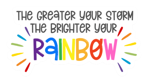 Rainbow Storm Sticker