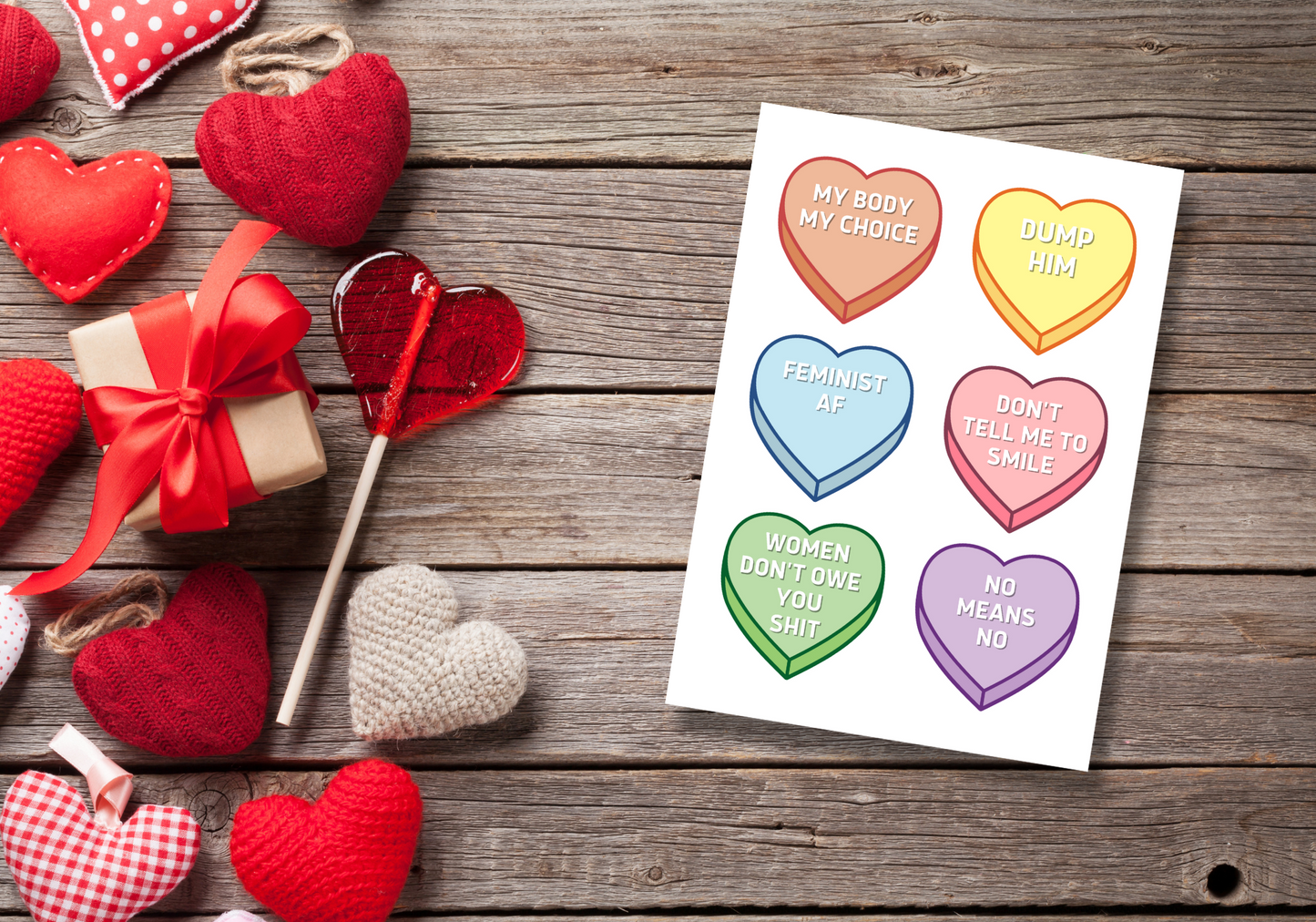 Valentines Candy Card