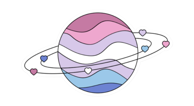 Pride Planets Stickers