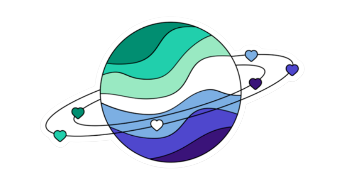 Pride Planets Stickers