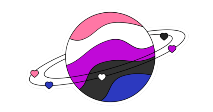 Pride Planets Stickers