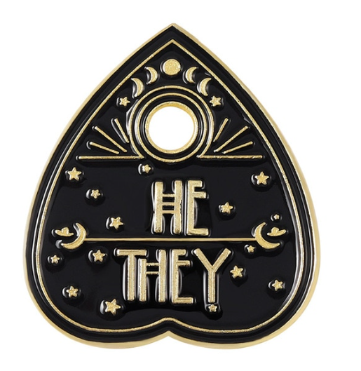 Ouija Board Pronoun Pin