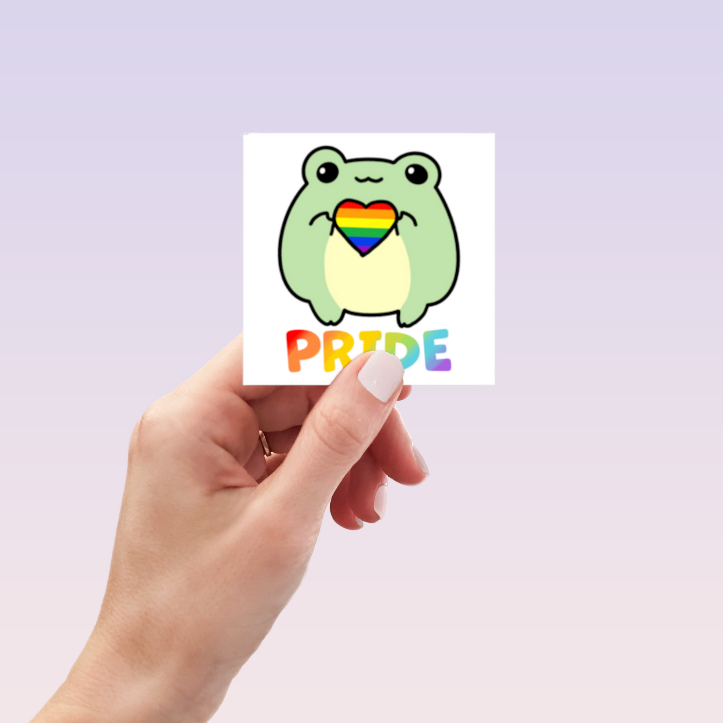 Pride Frog Sticker