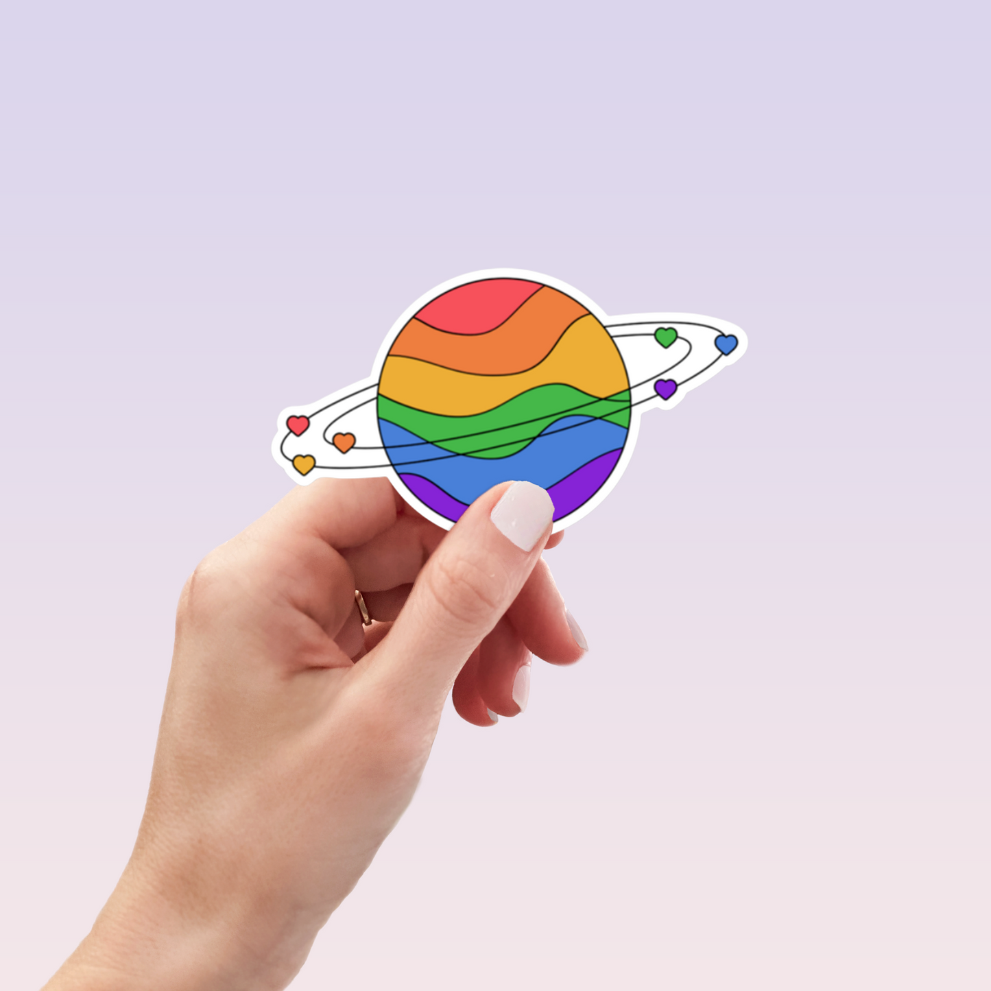 Pride Planets Stickers