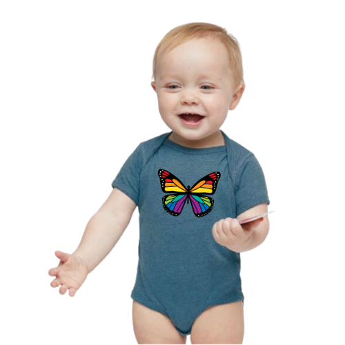 Rainbow Butterfly Infant Onesie