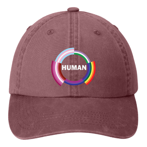 Garment washed Dad Hat - Human