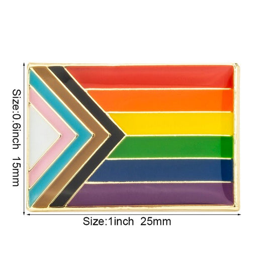 Progress Pride Flag Pin