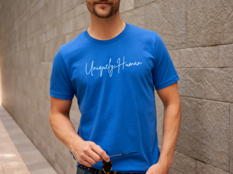 Uniquely Human T-Shirt (Blue)