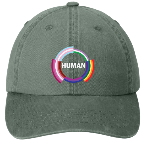 Garment washed Dad Hat - Human