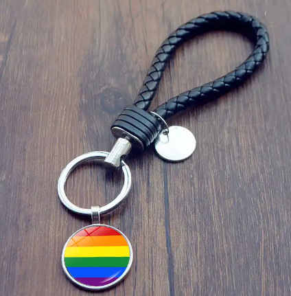Round Pendant Pride Keychain