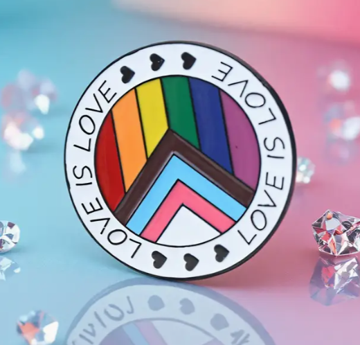 Love is Love Circle Pin