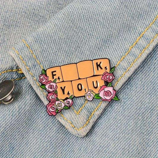 Scrabble F You Pin