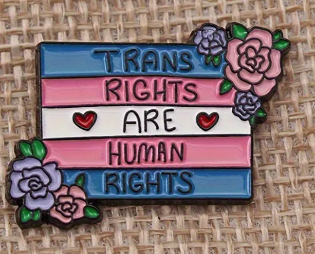 Trans Rights Flag Pin – RainBee Designs LLC