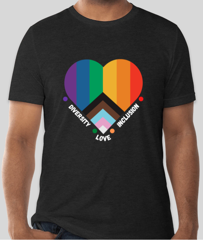 Pride Heart T-Shirt (Black)