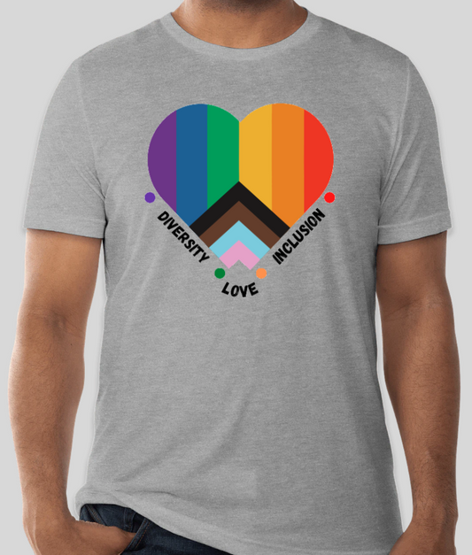 Pride Heart T-Shirt (Grey)