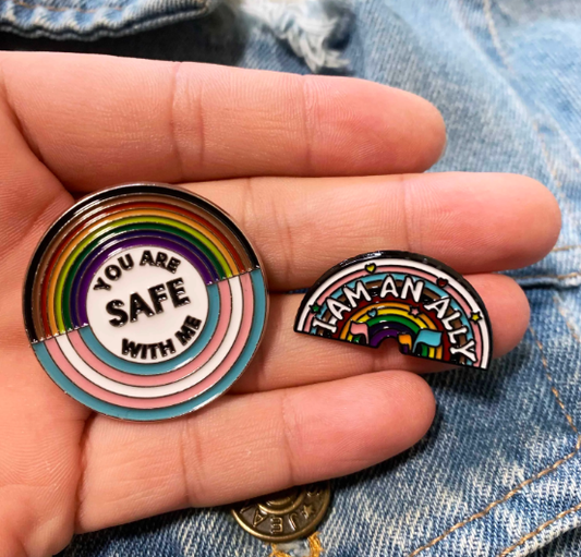 You are Safe with Me Pin