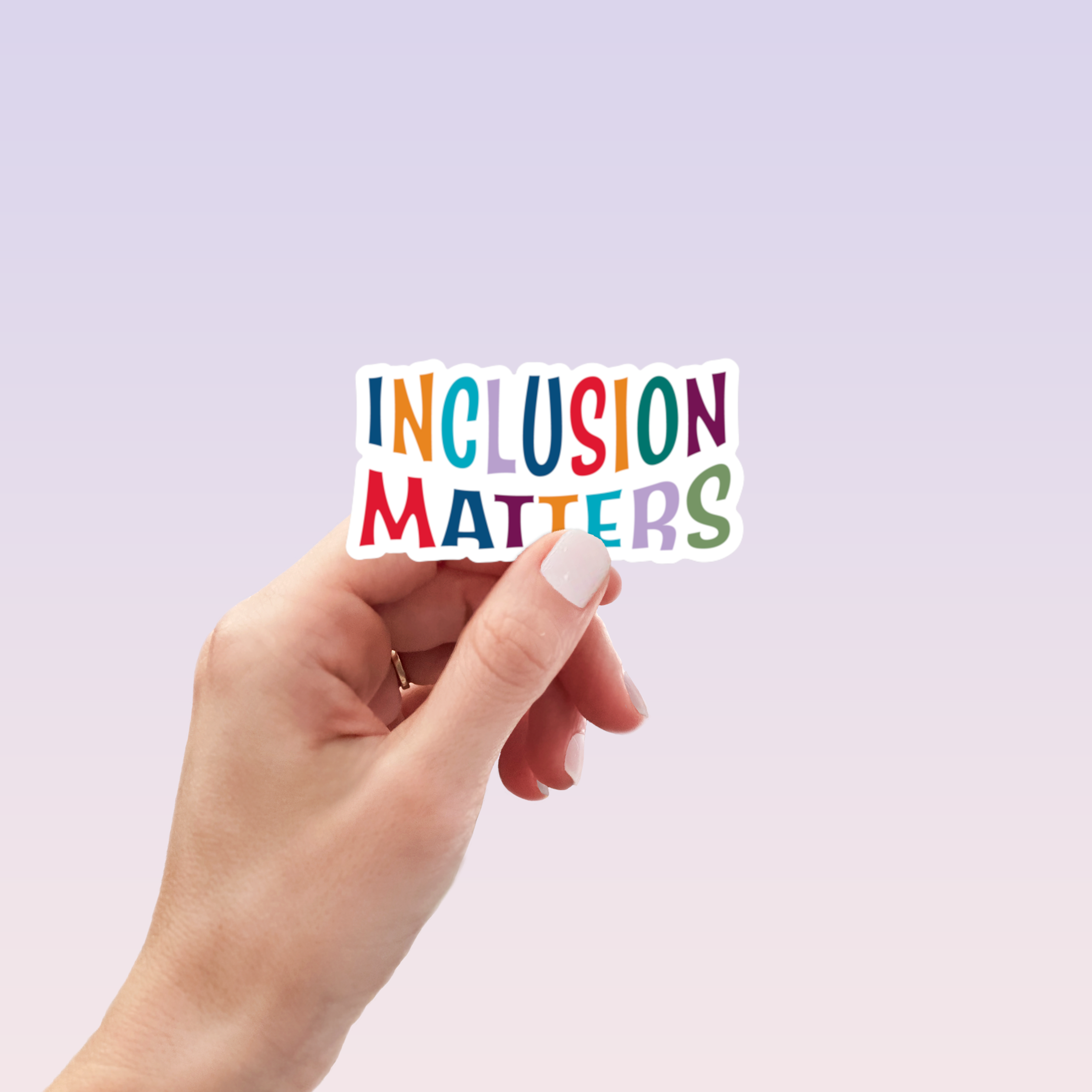 Inclusion Matters Sticker – RainBee Designs LLC