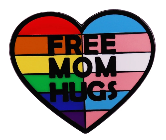 Free Mom Hugs Pin – RainBee Designs LLC