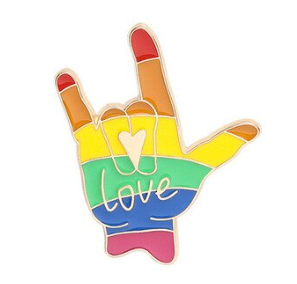 Rainbow Love Pin