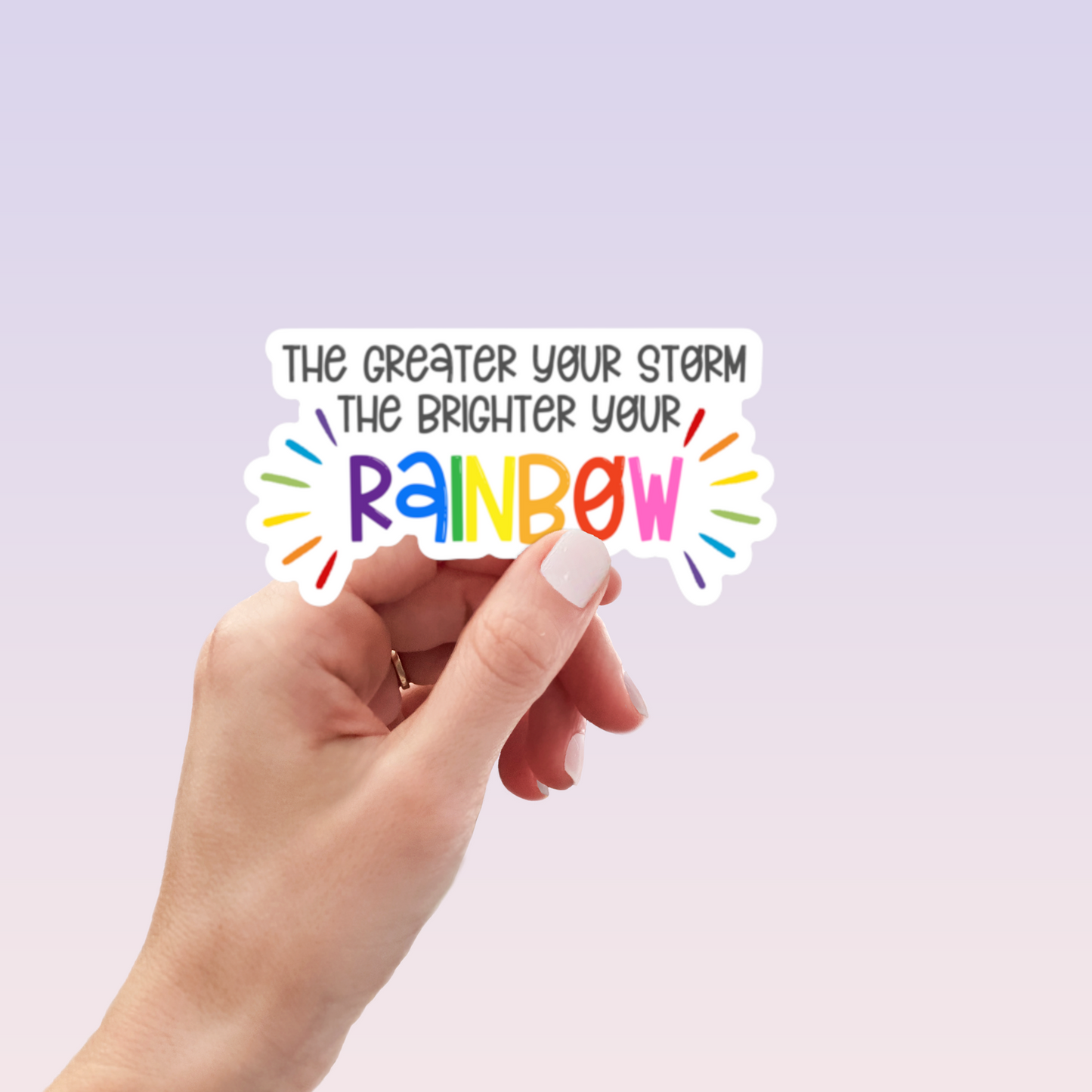 Rainbow Storm Sticker