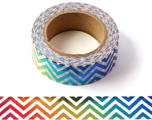 Rainbow Chevron Washi Tape